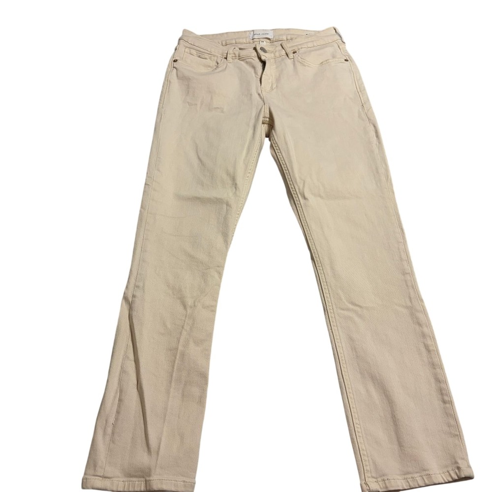 DEAR JOHN Jeans Blaire Straight Leg Womens 29 White Swan Cotton Blend Pre-owned